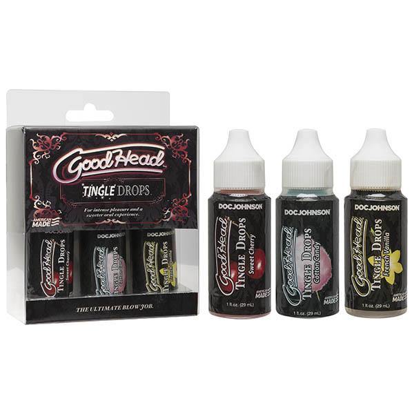 GoodHead Tingle Drops - Cherry, Cotton Candy & French Vanilla - 3 Pack - HOUSE OF HALFORD
