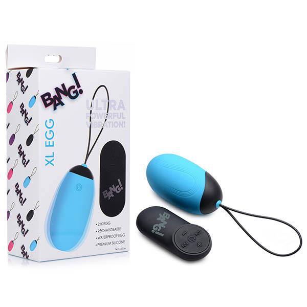 Bang! XL Silicone Vibrating Egg -  XL USB Rechargeable Egg with Wireless Remote - HOUSE OF HALFORD