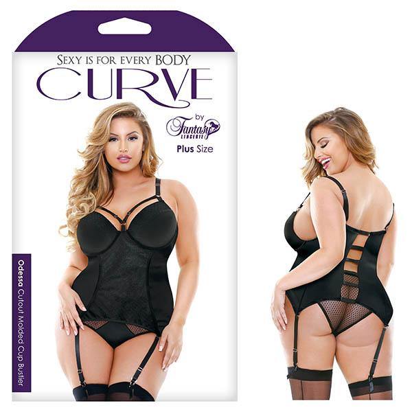 Curve Odessa Cutout Molded Cup Bustier -  - 1X/2X Size - HOUSE OF HALFORD