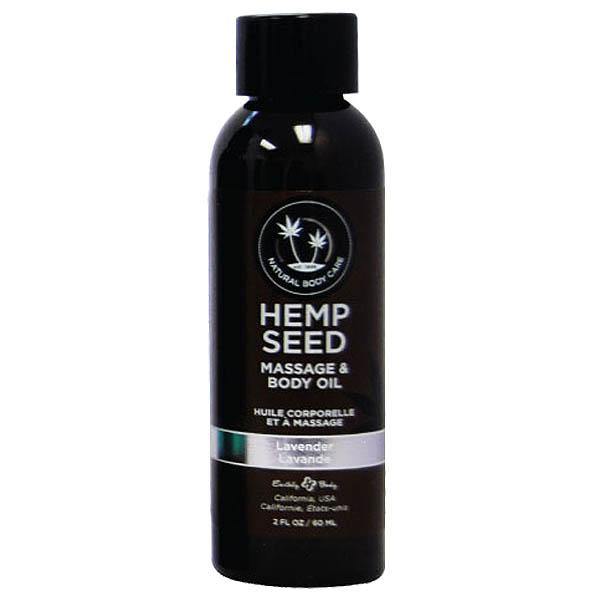Hemp Seed Massage & Body Oil - Lavender Scented - 59 ml Bottle - HOUSE OF HALFORD