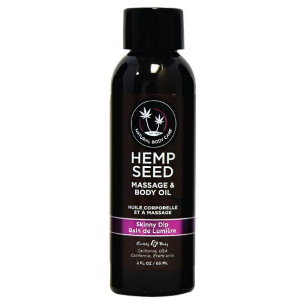 Hemp Seed Massage & Body Oil - Skinny Dip (Vanilla & Faiy Floss) Scented - 59 ml Bottle - HOUSE OF HALFORD