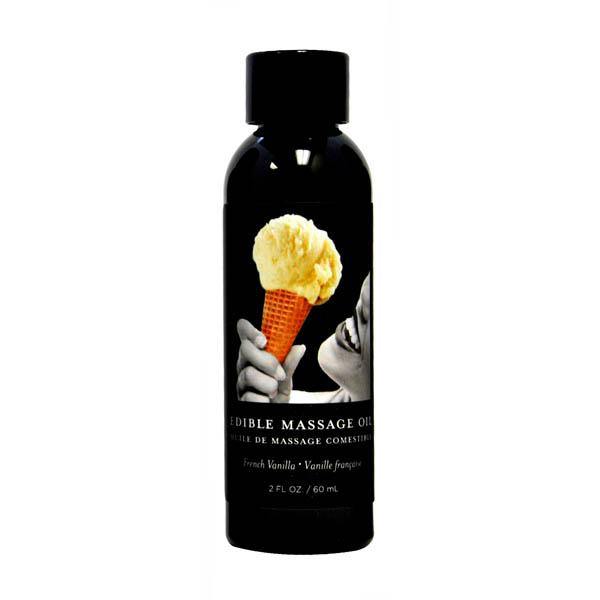 Edible Massage Oil - French Vanilla Flavoured - 59 ml Bottle - HOUSE OF HALFORD