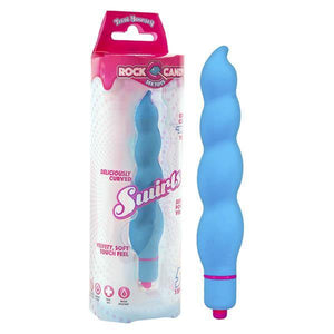 Rock Candy Swirls - Blueberry  15 cm (5.9'') Vibrator - HOUSE OF HALFORD