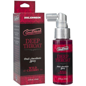 GoodHead Deep Throat Spray - Wild Cherry Flavoured Deep Throat Spray - 59 ml Bottle - HOUSE OF HALFORD