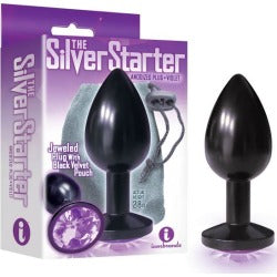 The Silver Starter -  Butt Plug with Round Jewel