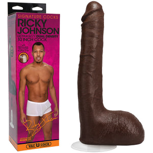 Signature Cocks - Ricky Johnson -  25 cm (10'') Dong with Vac-U-Lock Base