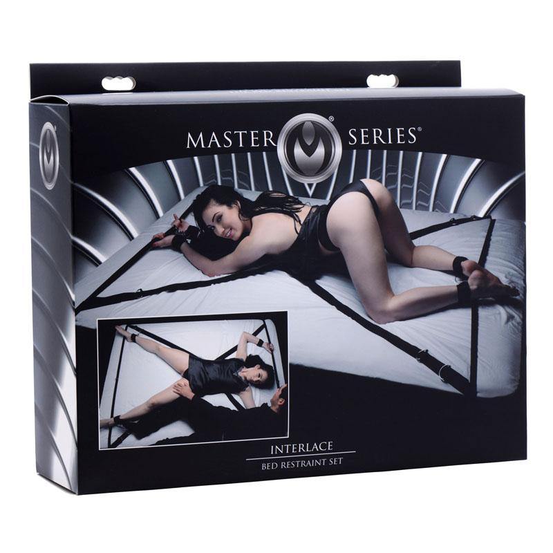 Master Series Interlace Bed Restraint Set - Bed Restraints - HOUSE OF HALFORD