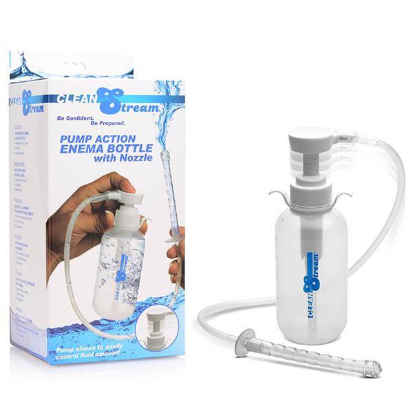 CleanStream Pump Action Enema Bottle with Nozzle - 300 ml - HOUSE OF HALFORD