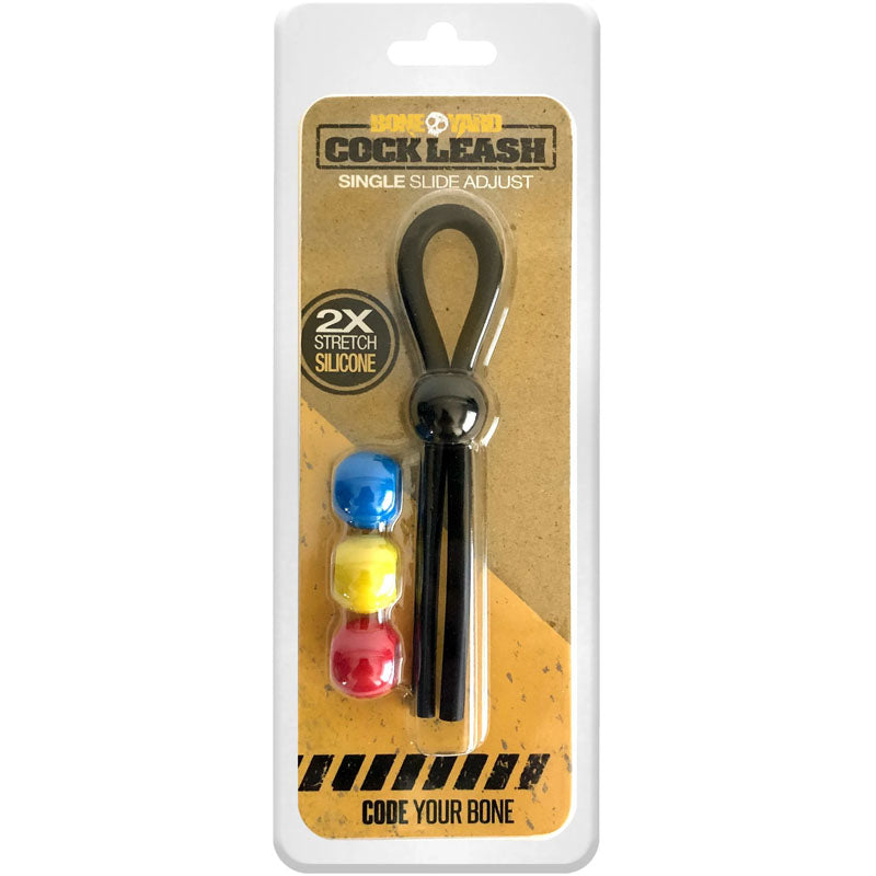 Boneyard Cock Leash Single -  Adjustable Cock Lasso Ring