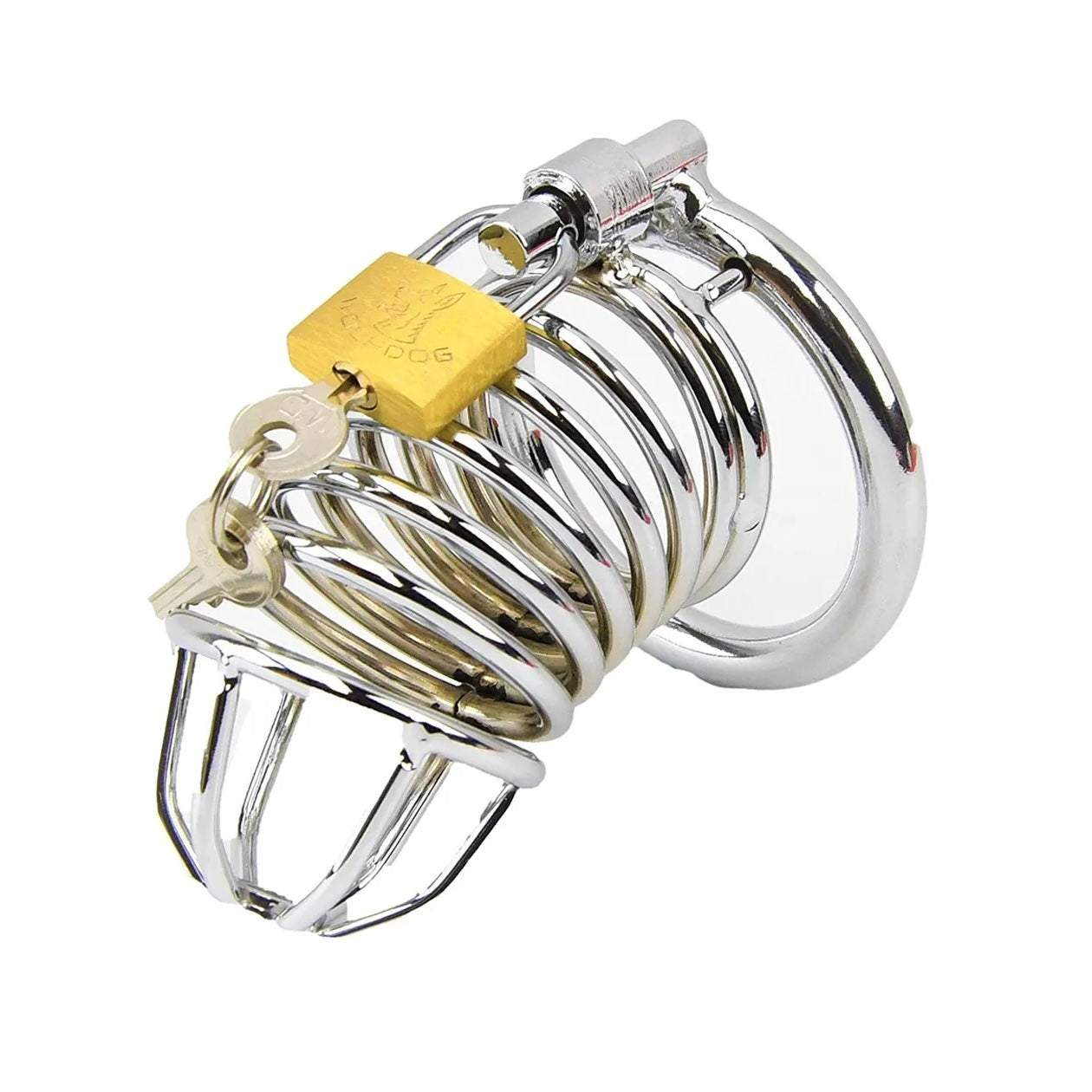 Chrome Chastity Cock Cage