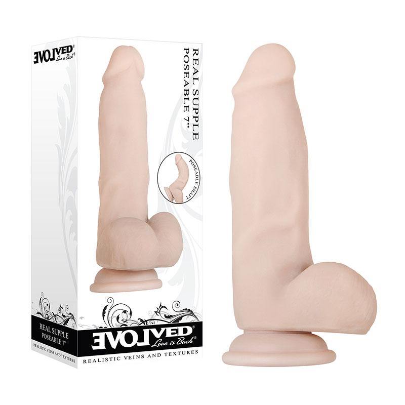 Evolved Real Supple Poseable 7'' -  17.8 cm Poseable Dong - HOUSE OF HALFORD