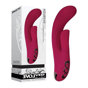 Evolved  Dream - Burgundy  21 cm USB Rechargeable Rabbit Vibrator - HOUSE OF HALFORD