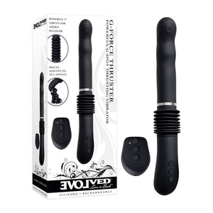 Evolved G-Force Thruster -  31.7 cm USB Rechargeable Thrusting Vibrator with Suction Base