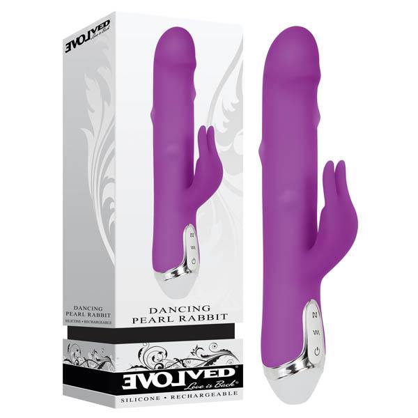 Dancing Pearl Rabbit -  23.5 cm (9.25'') USB Rechargeable Rabbit Pearl Vibrator - HOUSE OF HALFORD