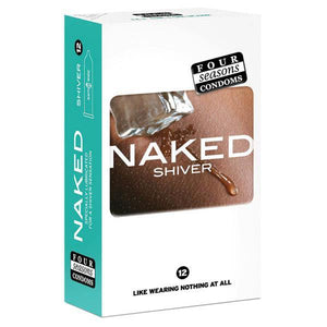 Naked Shiver - Ultra Thin Lubricated Condoms - 12 Pack - HOUSE OF HALFORD