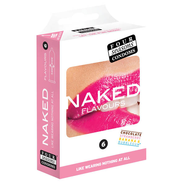 Naked Flavours - Ultra Thin Flavoured Condoms - 6 Pack