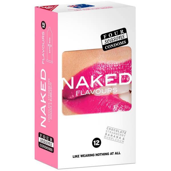 Naked Flavours - Ultra Thin Flavoured Condoms - 12 Pack - HOUSE OF HALFORD