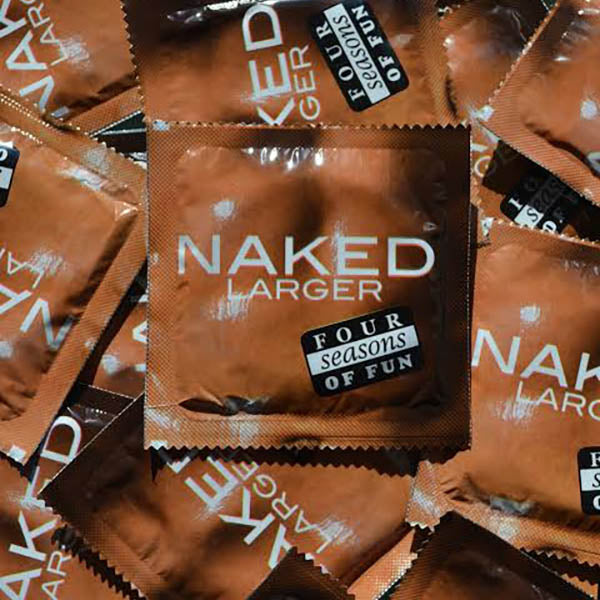 Four Seasons Naked Larger Condoms - Bulk Box of 144