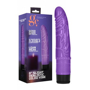 GC. 8'' Slight Realistic Dildo Vibe - Purple 20.3 cm Vibrator