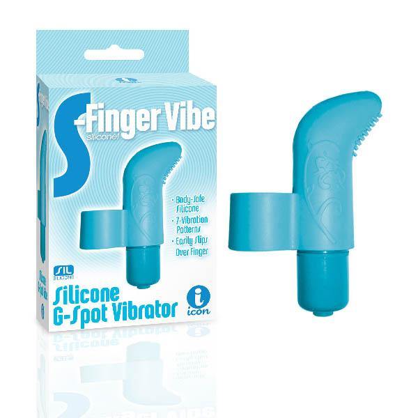The 9's S-Finger Vibe - Blue Finger Stimulator - HOUSE OF HALFORD
