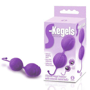 The 9's S-Kegels - Purple Silicone Kegel Balls - HOUSE OF HALFORD