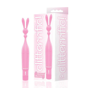 The 9's Clitterific! Button Bunny -  20 cm Point Clitoral Stimulator - HOUSE OF HALFORD