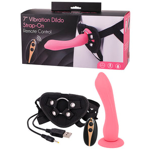 7'' Rechargeable Vibrating Strap-On