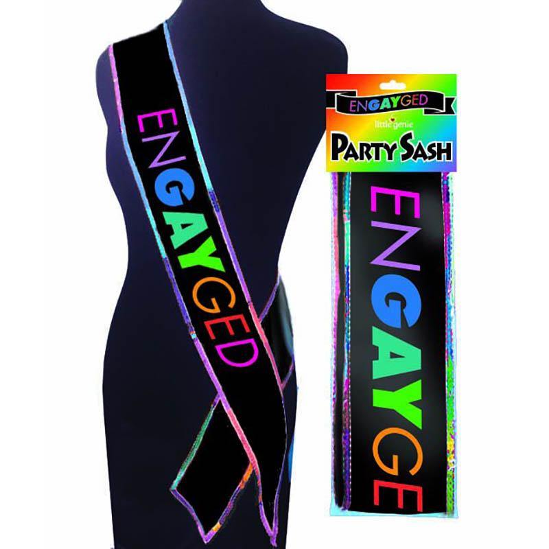 Engayged Party Sash - Novelty Sash - HOUSE OF HALFORD