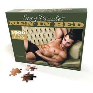 Sexy Puzzles - Men In Bed - Antonio - 1000 Piece Jigsaw Puzzle - HOUSE OF HALFORD