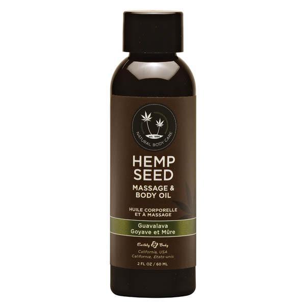 Hemp Seed Massage & Body Oil - Guavalava (Guava & Blackberry) Scented - 59 ml Bottle - HOUSE OF HALFORD