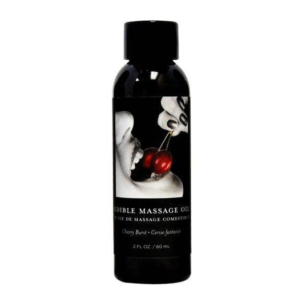 Edible Massage Oil - Cherry Burst Flavoured - 59 ml Bottle - HOUSE OF HALFORD