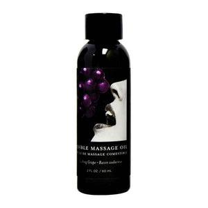 Edible Massage Oil - Gushing Grape Flavoured - 59 ml Bottle - HOUSE OF HALFORD