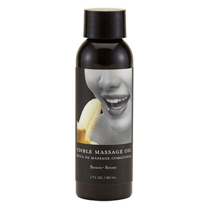 Edible Massage Oil - Banana Flavoured - 59 ml Bottle - HOUSE OF HALFORD