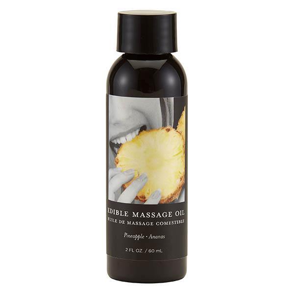 Edible Massage Oil - Pineapple Flavoured - 59 ml Bottle - HOUSE OF HALFORD