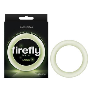 Firefly Halo - Glow In Dark Clear Large 60 mm Cock Ring - HOUSE OF HALFORD