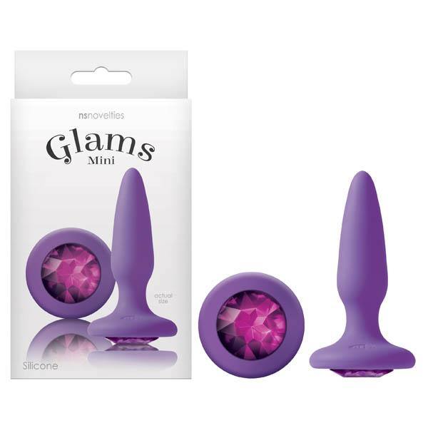 Glams Mini -  8.4 cm (3.3'') Butt Plug with Sparkling Gem - HOUSE OF HALFORD