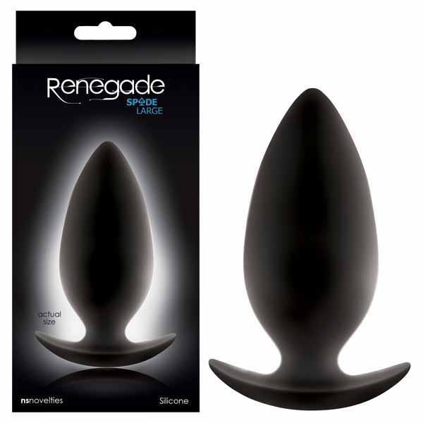 Renegade - Spades -  10.5 cm (4.15'') Large Butt Plug - HOUSE OF HALFORD