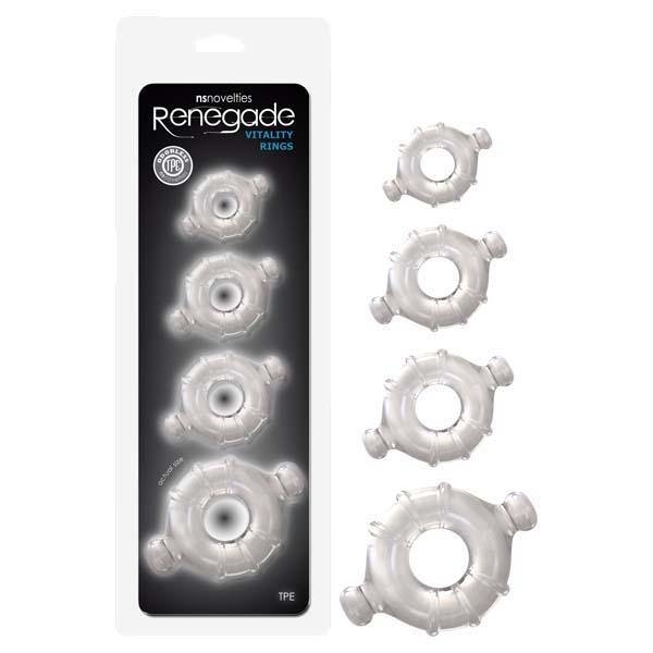 Renegade Vitality Rings -  Cock Rings - Set of 4 Sizes - HOUSE OF HALFORD