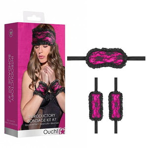 Ouch! Introductory Bondage Kit #7 - Pink Restraint Set - HOUSE OF HALFORD