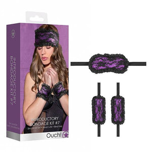 Ouch! Introductory Bondage Kit #7 - Purple Restraint Set - HOUSE OF HALFORD