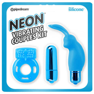 Neon Vibrating Couples Kit -  - 3 Piece Set