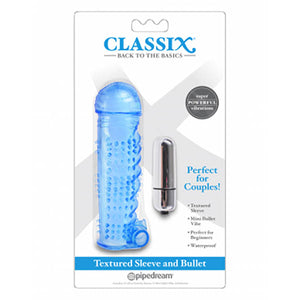 Classix Textured Sleeve & Bullet -  Penis Sleeve with Bullet