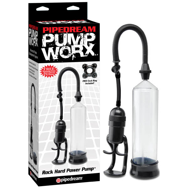 Pump Worx Rock Hard Power Pump - Clear/ Penis Pump