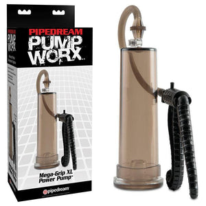 Pump Worx Mega-Grip XL Power Pump - Smoke Penis Pump - HOUSE OF HALFORD