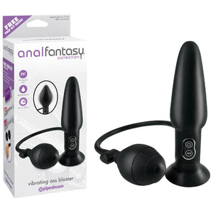 Anal Fantasy Collection Vibrating Ass Blaster -  10.1 cm (4'') Inflatable Vibrating Butt Plug