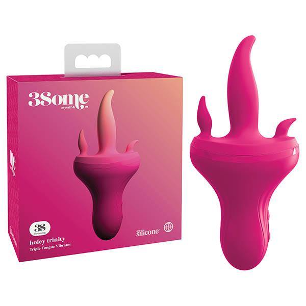 3Some Holey Trinity - Pink USB Rechargeable Stimulator - HOUSE OF HALFORD