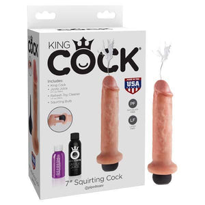 King Cock 7'' Squirting Cock -  17.8 cm Squirting Dong - HOUSE OF HALFORD