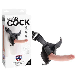 King Cock Strap-On Harness With 7'' Cock -  17.8 cm (7'') Strap-On - HOUSE OF HALFORD