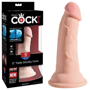King Cock Plus 5'' Triple Density Cock - Flesh 12.7 cm Dong - HOUSE OF HALFORD