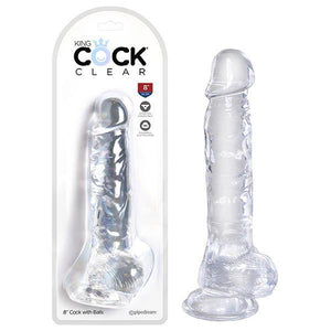 King Cock  8'' Cock with Balls -  20.3 cm Dong - HOUSE OF HALFORD